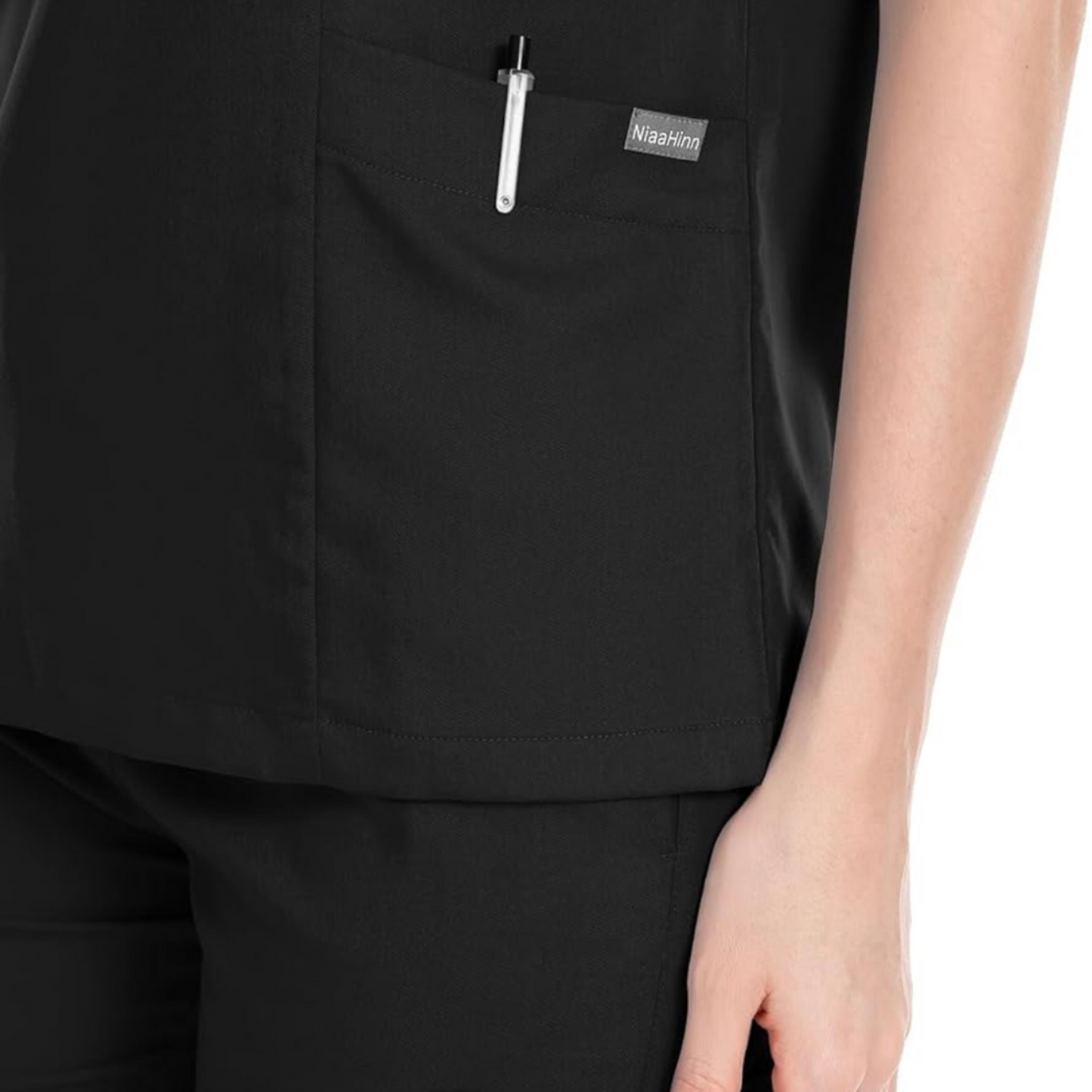 3-Pocket V-Neck Scrub Top