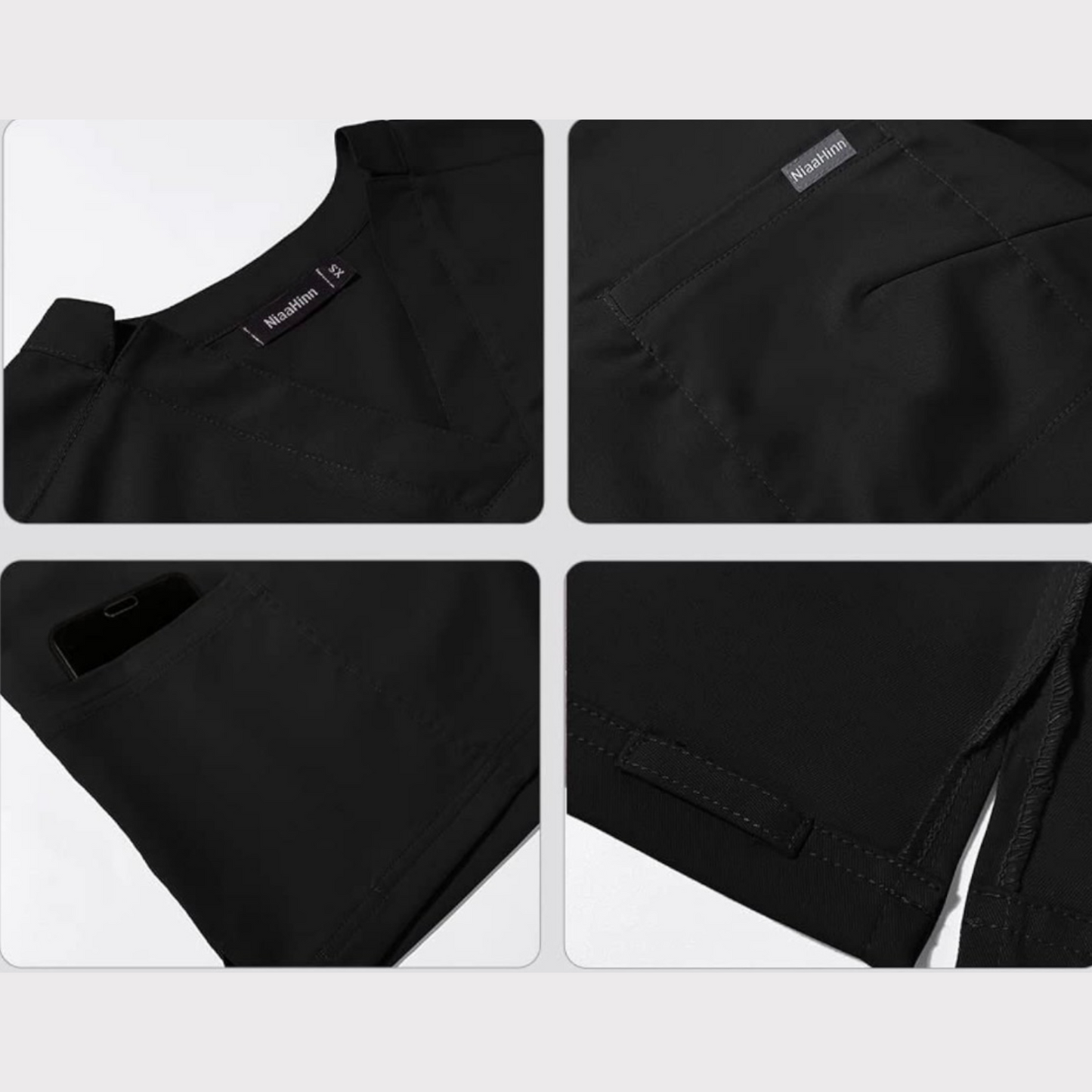 3-Pocket V-Neck Scrub Top
