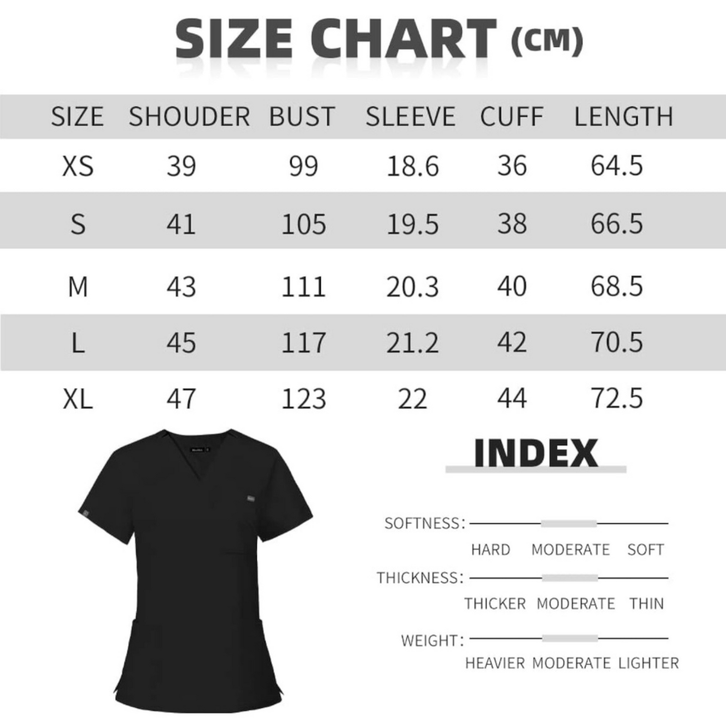 3-Pocket V-Neck Scrub Top