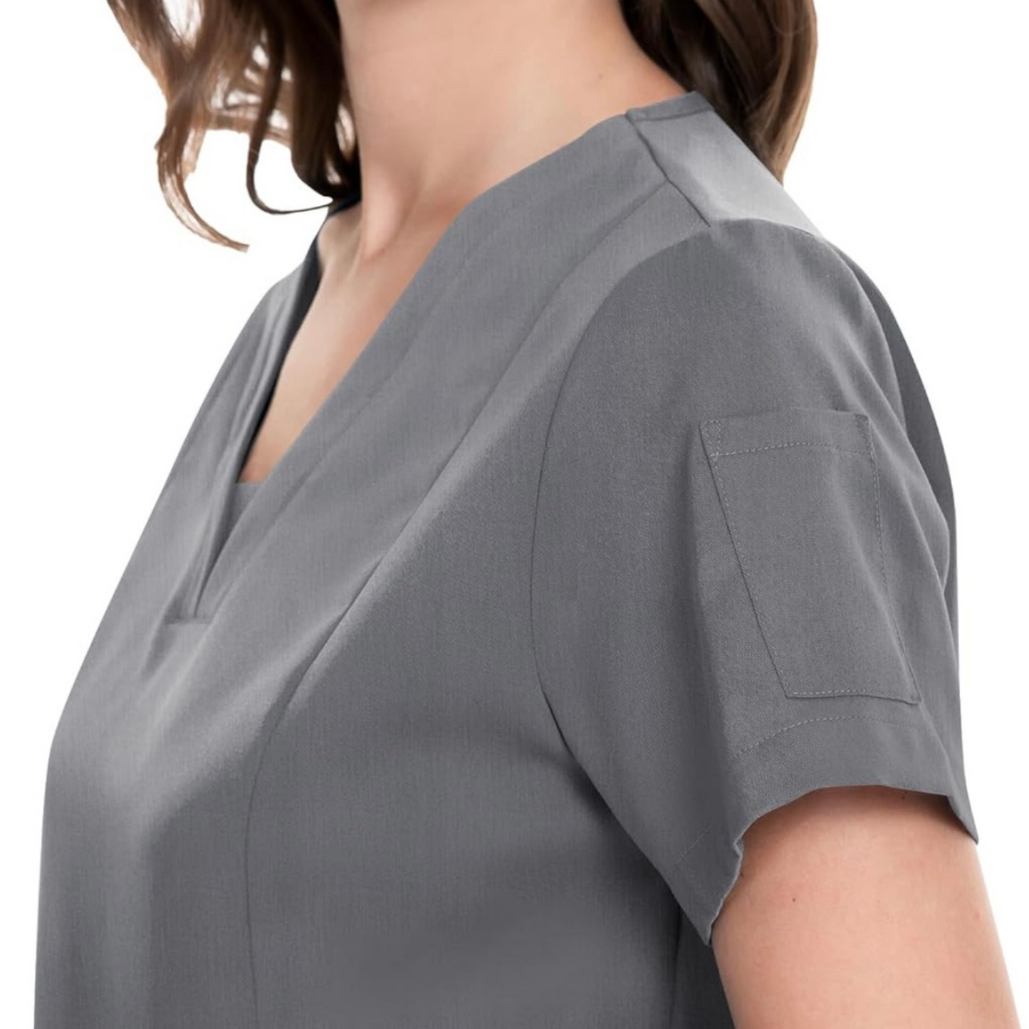 3-Pocket V-Neck Scrub Top