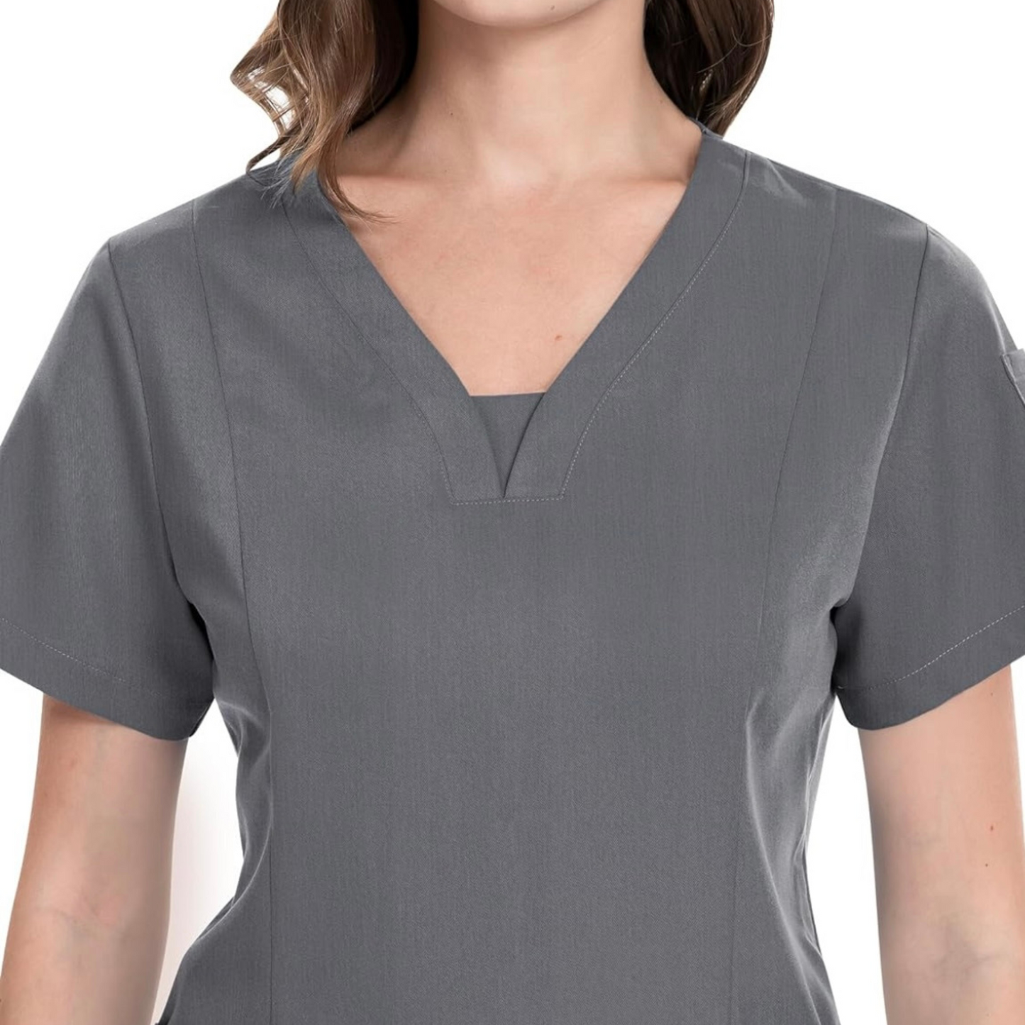 3-Pocket V-Neck Scrub Top