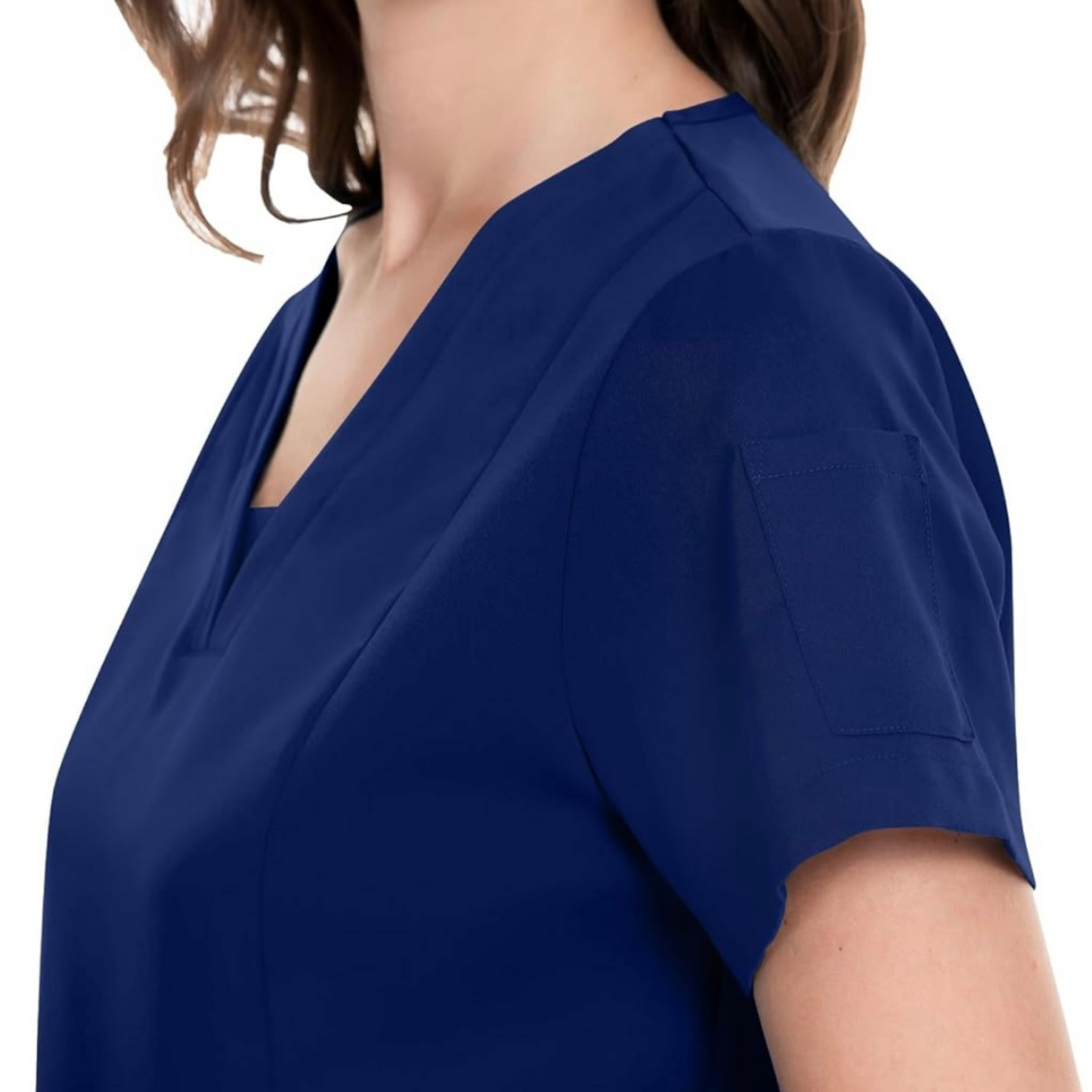 3-Pocket V-Neck Scrub Top