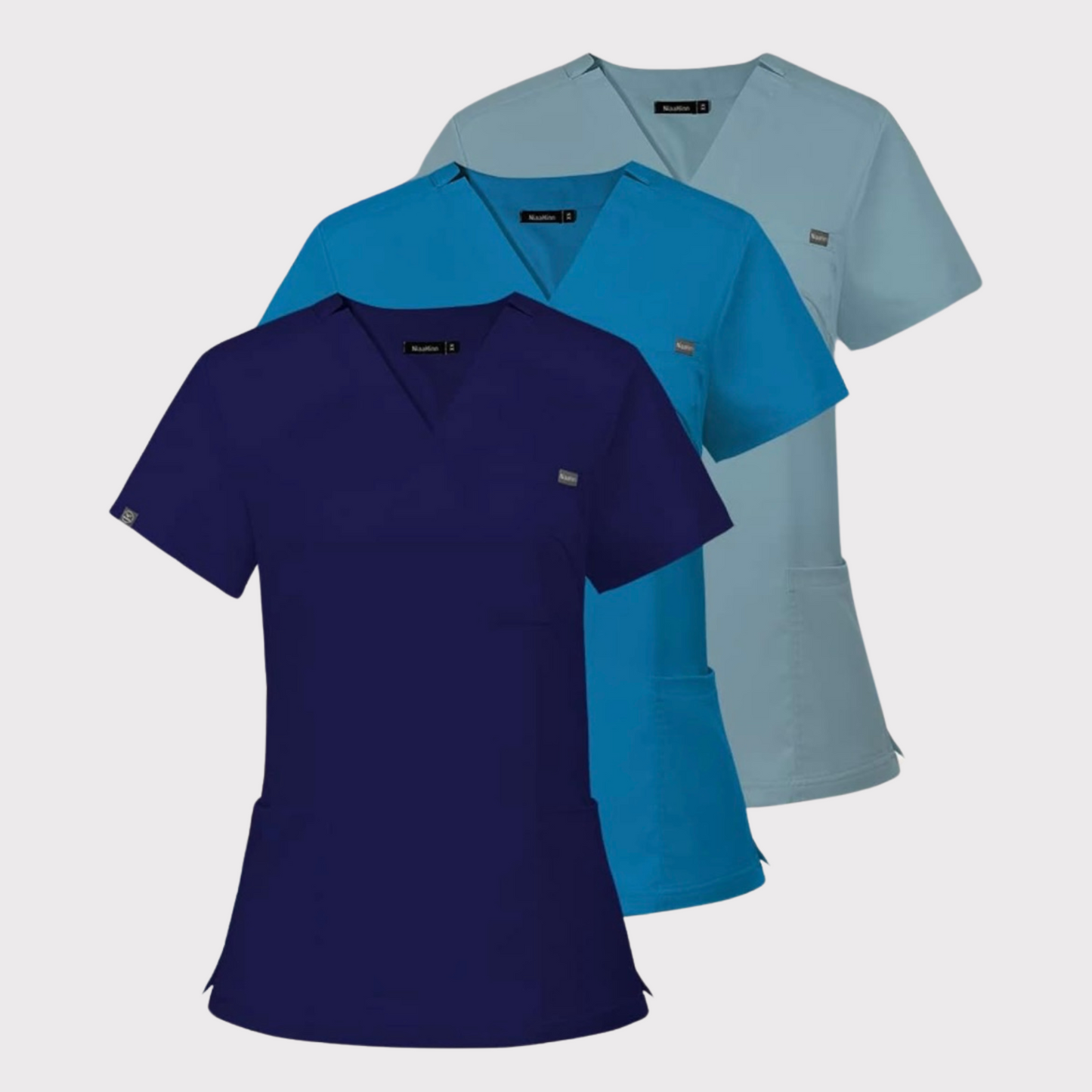 3-Pocket V-Neck Scrub Top