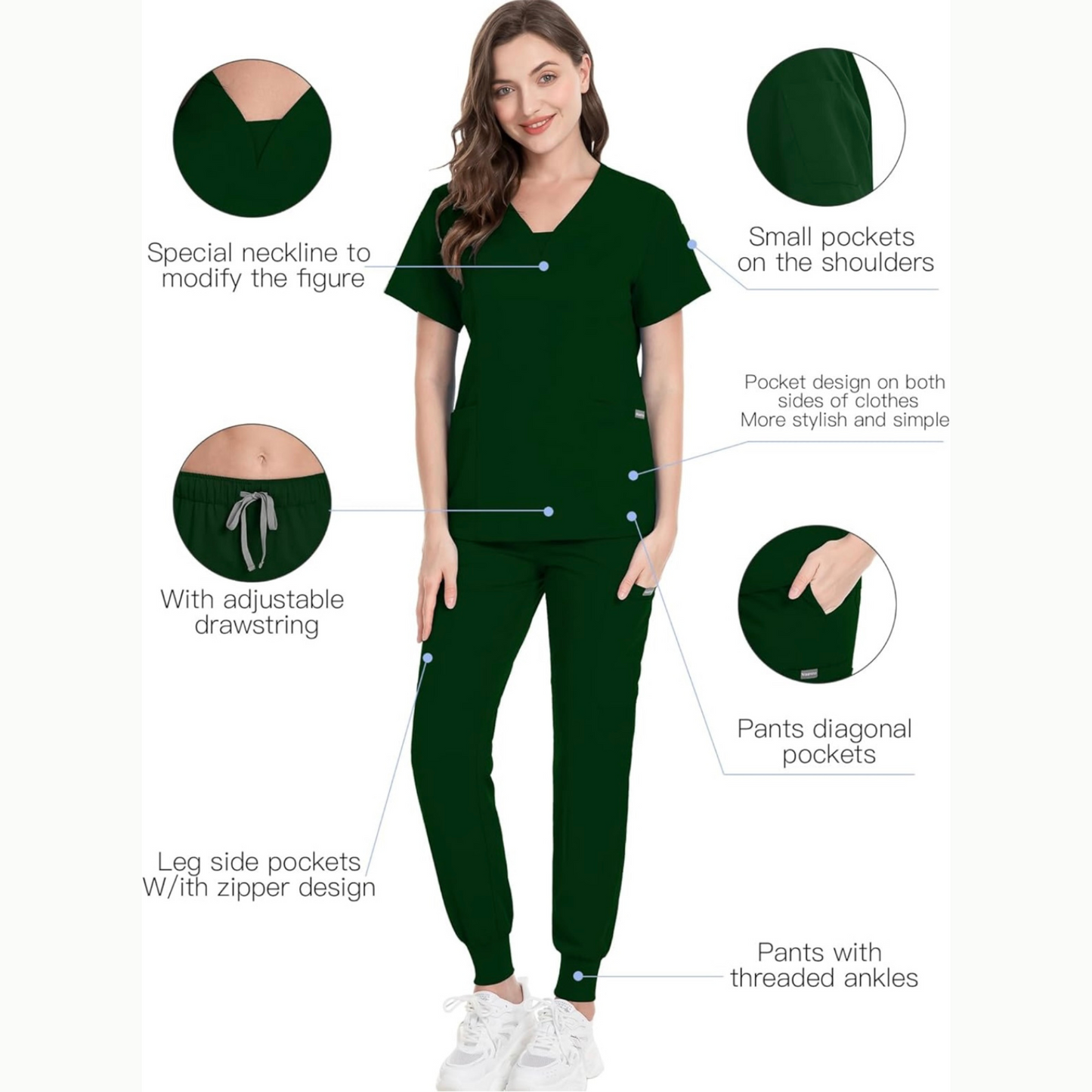 Women's 8 Pocket Midrise Joggers