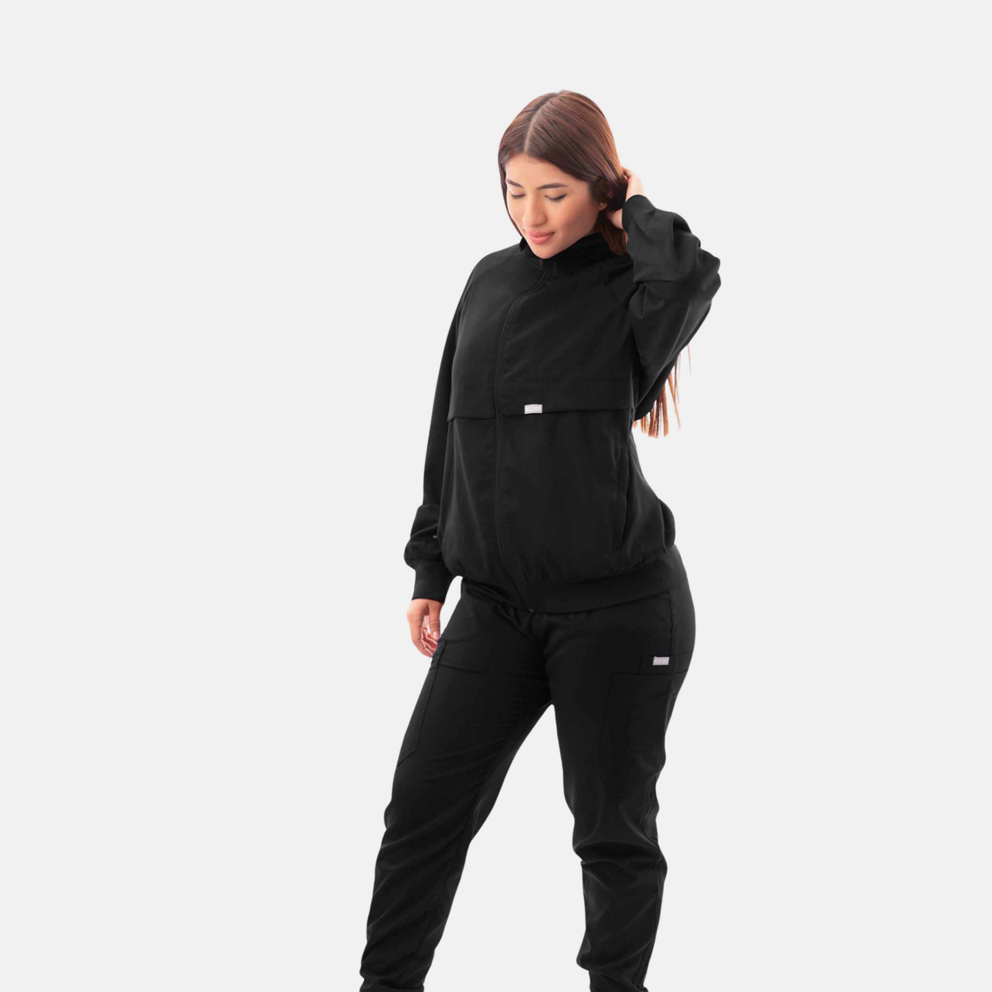 Unisex Full Zipper Scrub Jacket