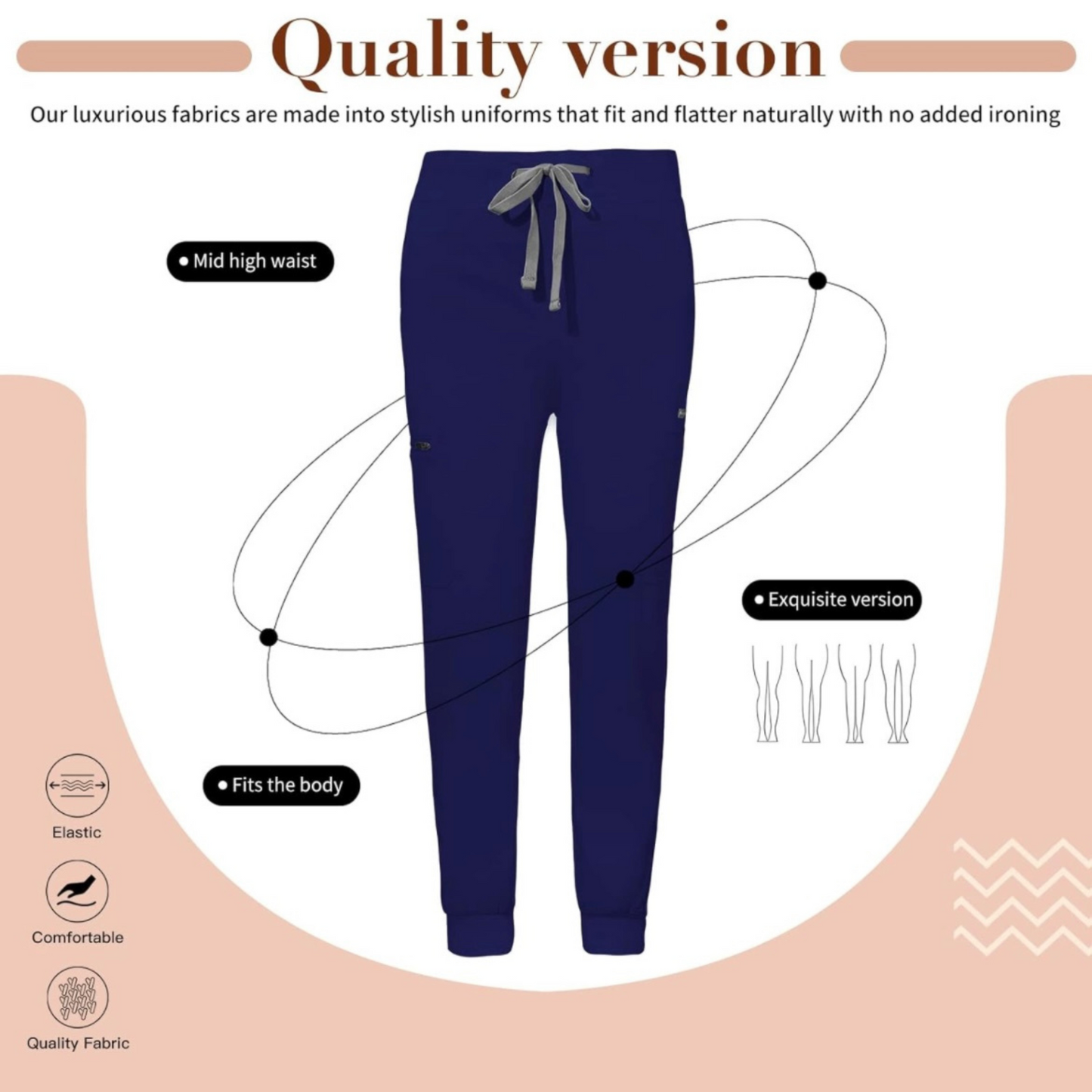 Women's 8 Pocket Midrise Joggers
