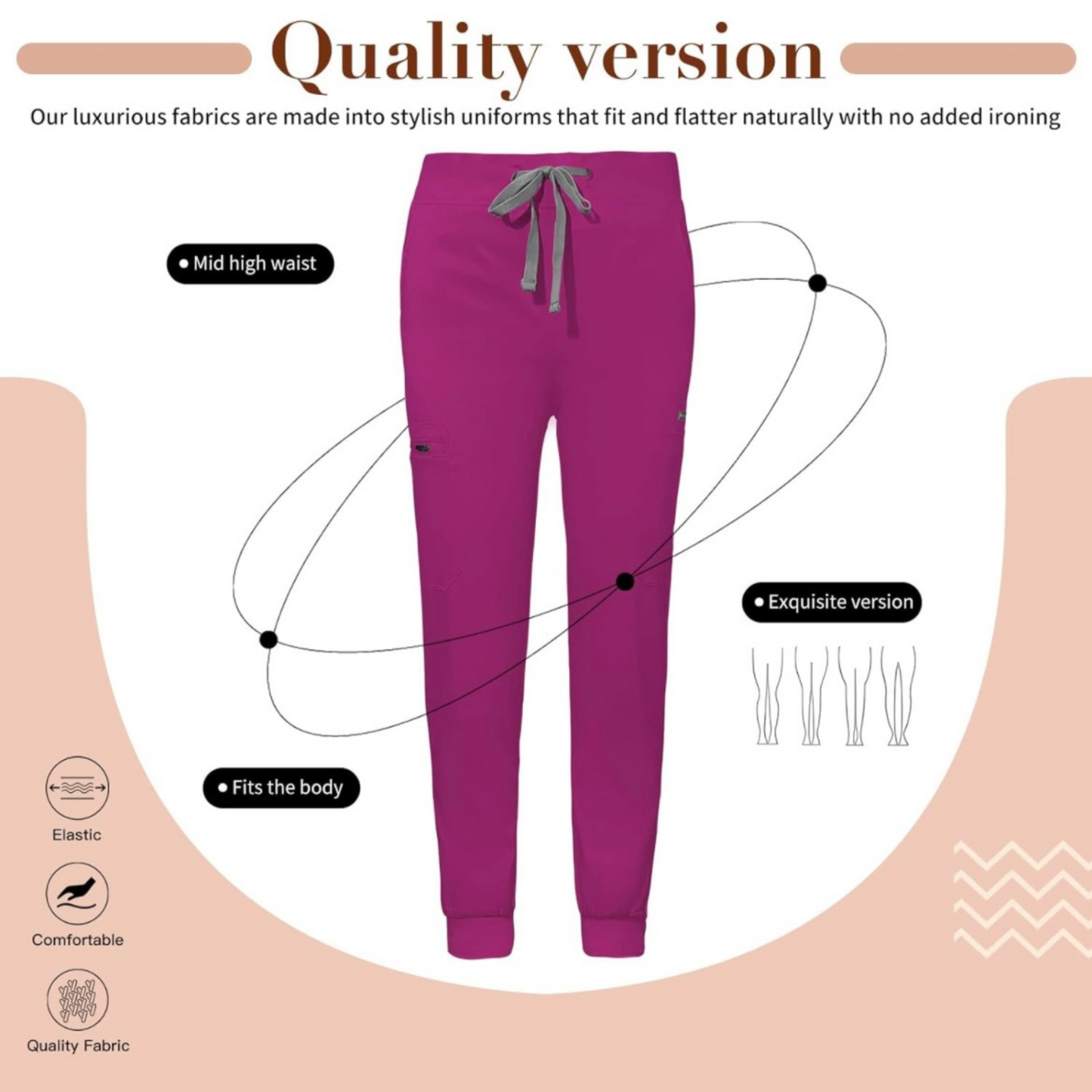 Women's 8 Pocket Midrise Joggers