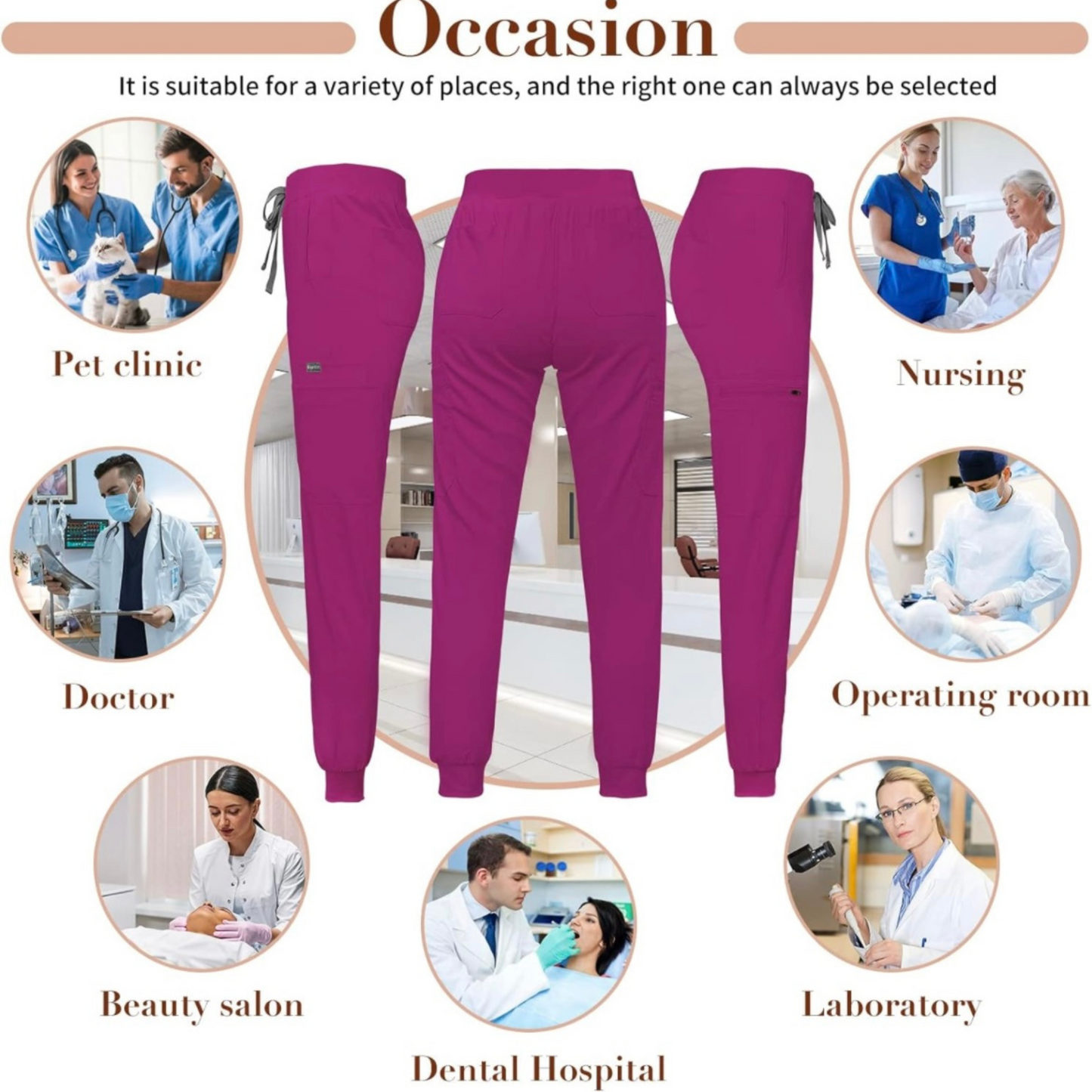 Women's 8 Pocket Midrise Joggers