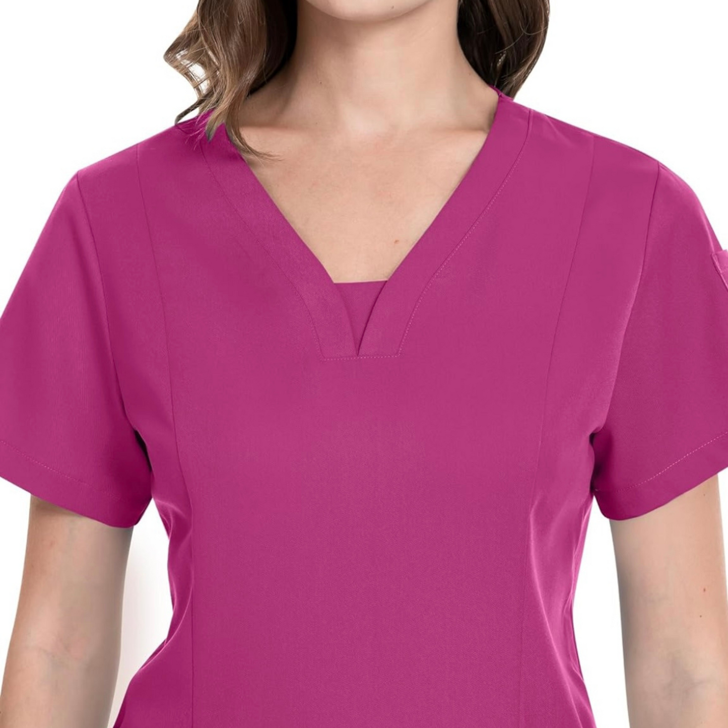 3-Pocket V-Neck Scrub Top