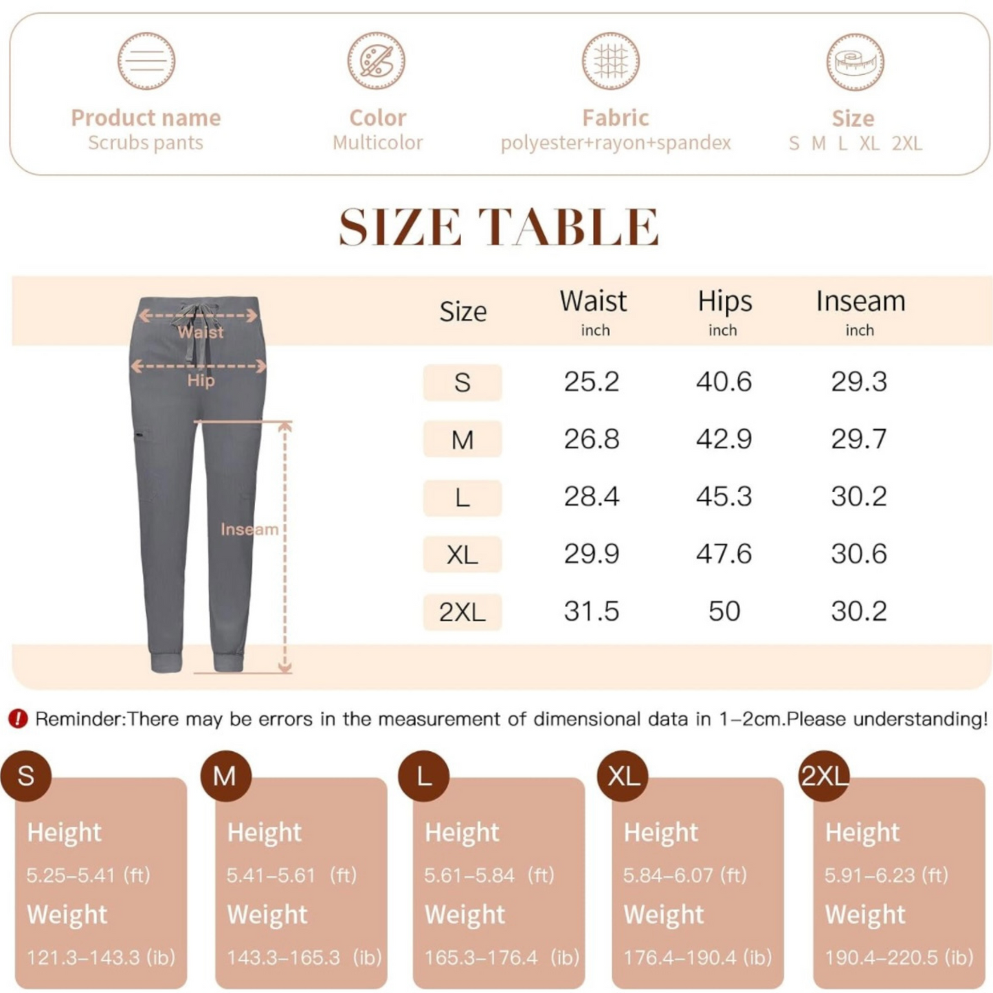Women's 8 Pocket Midrise Joggers