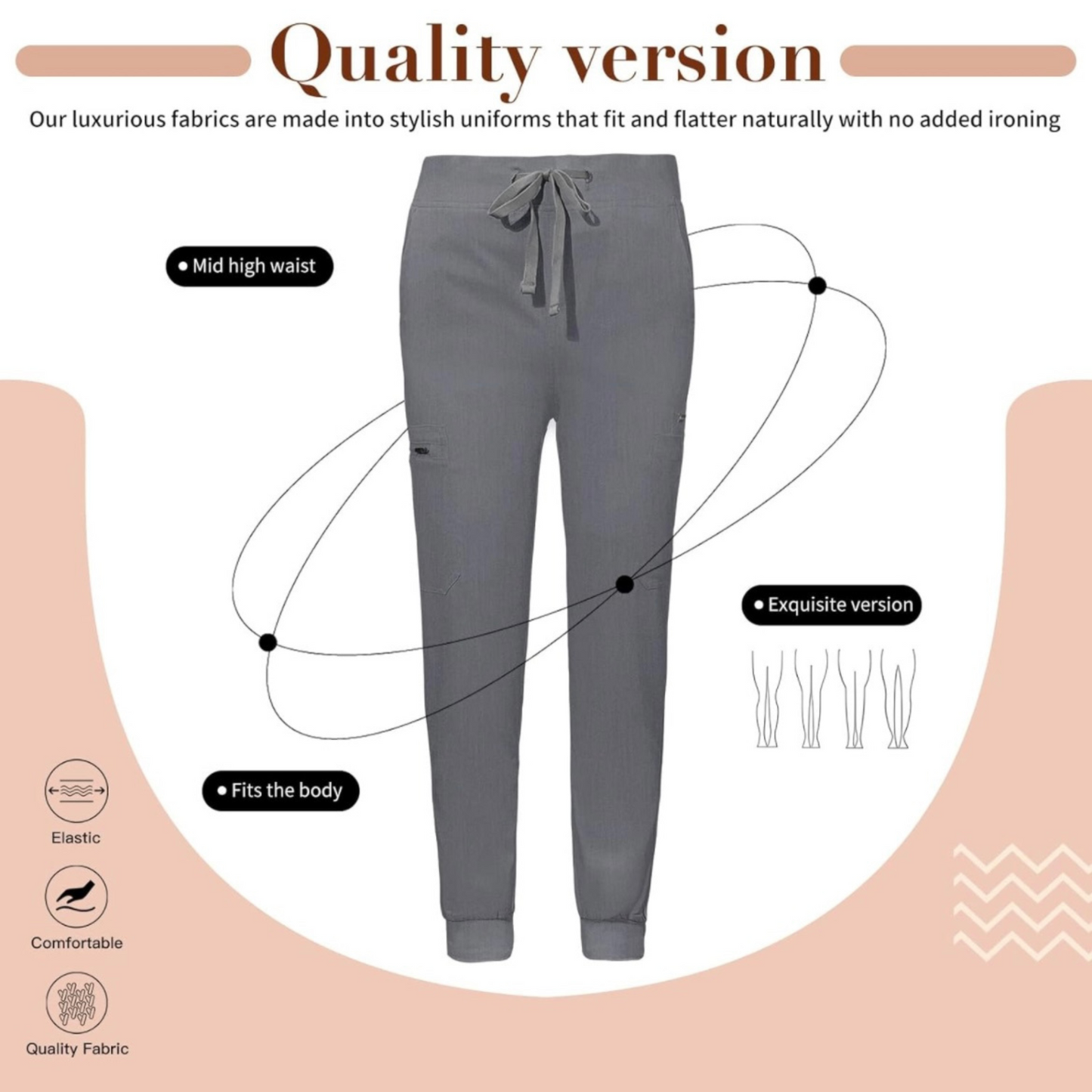 Women's 8 Pocket Midrise Joggers