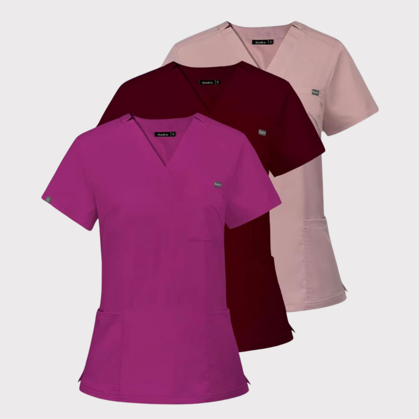 3-Pocket V-Neck Scrub Top