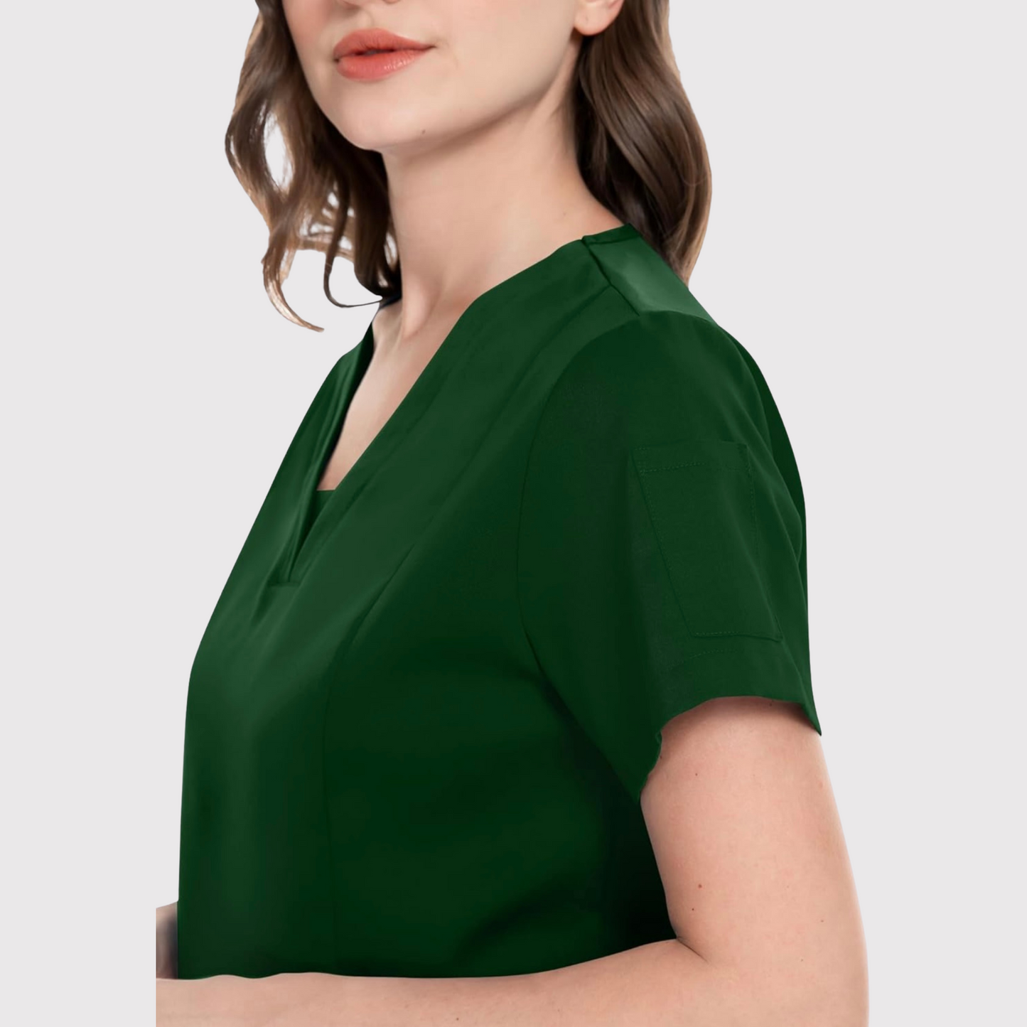 3-Pocket V-Neck Scrub Top