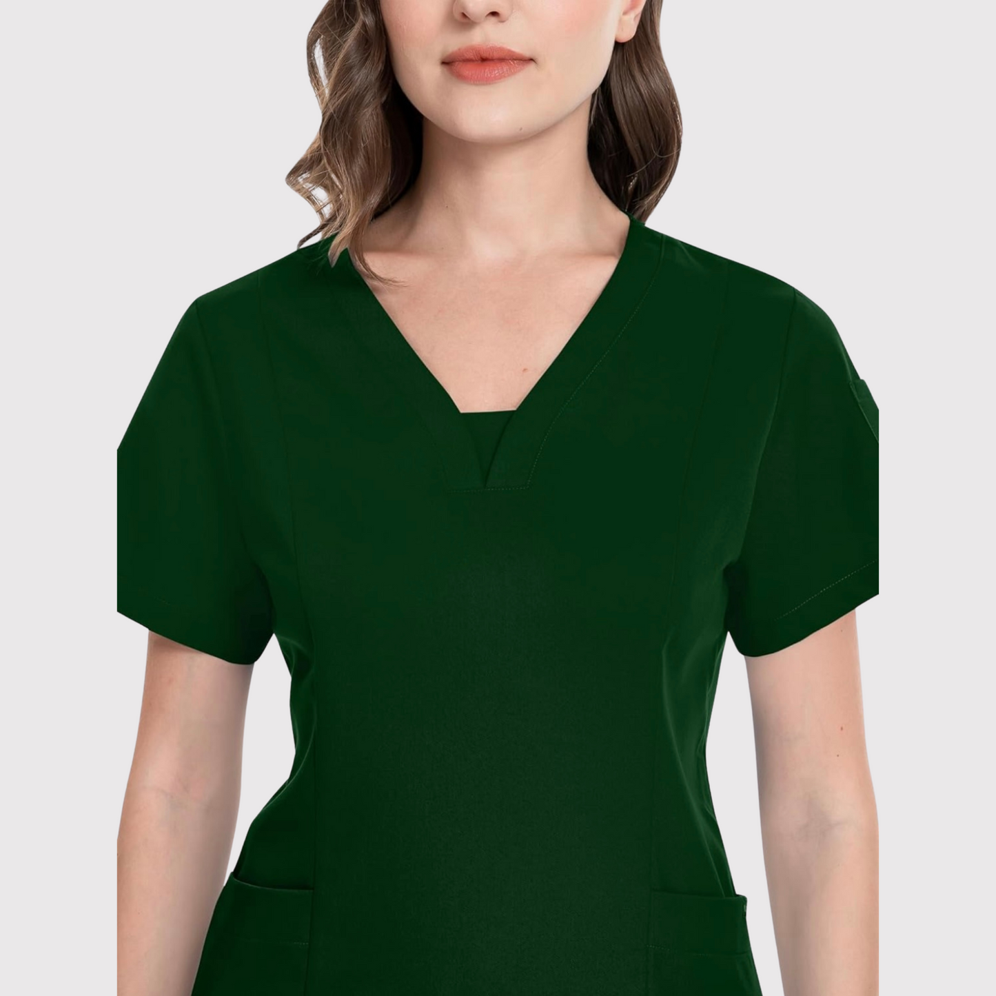 3-Pocket V-Neck Scrub Top