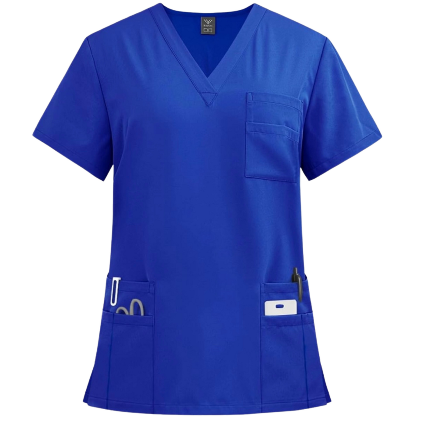 3-Pocket V-Neck Scrub Top