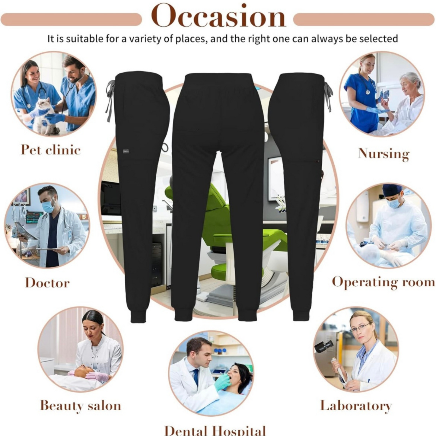 Women's 8 Pocket Midrise Joggers