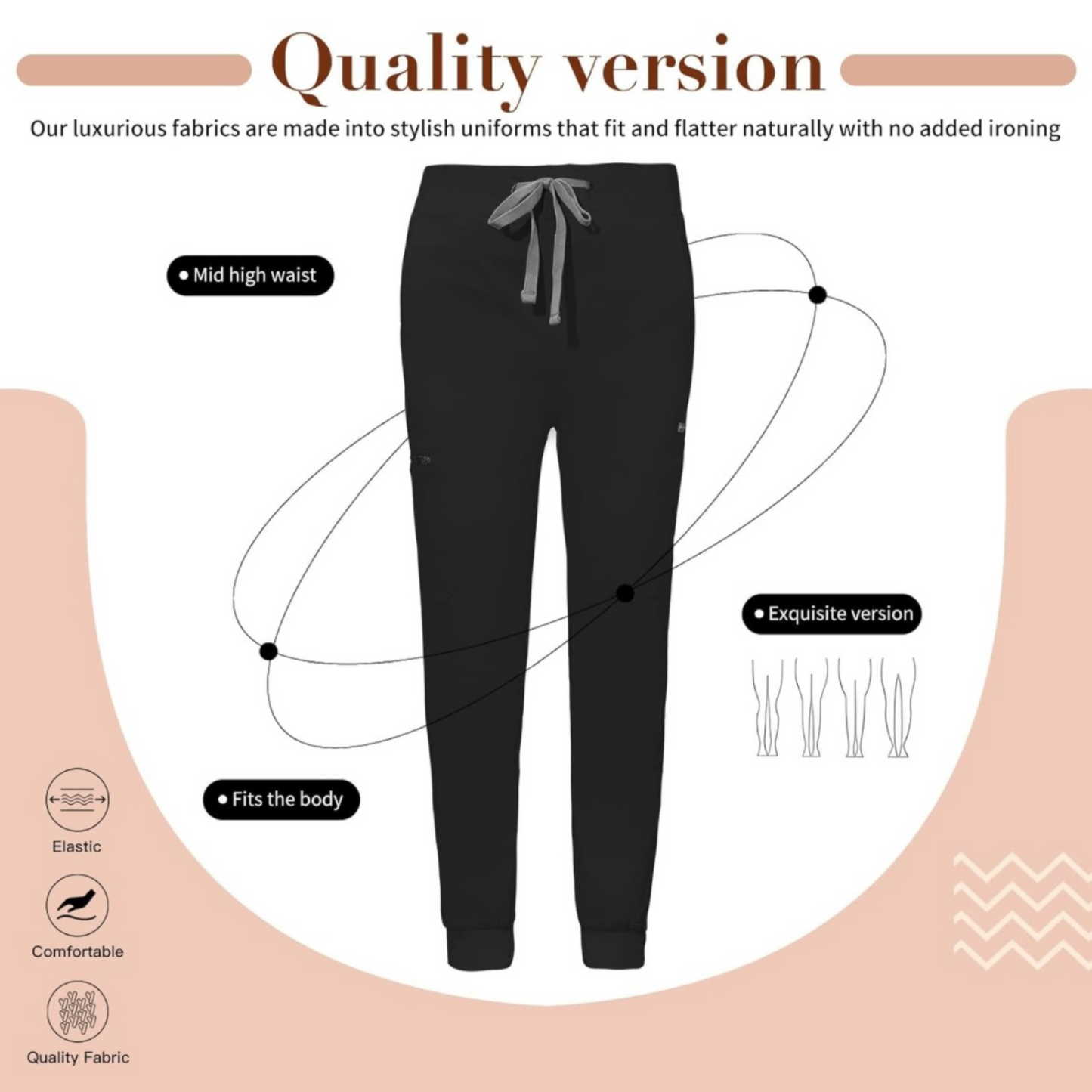 Women's 8 Pocket Midrise Joggers