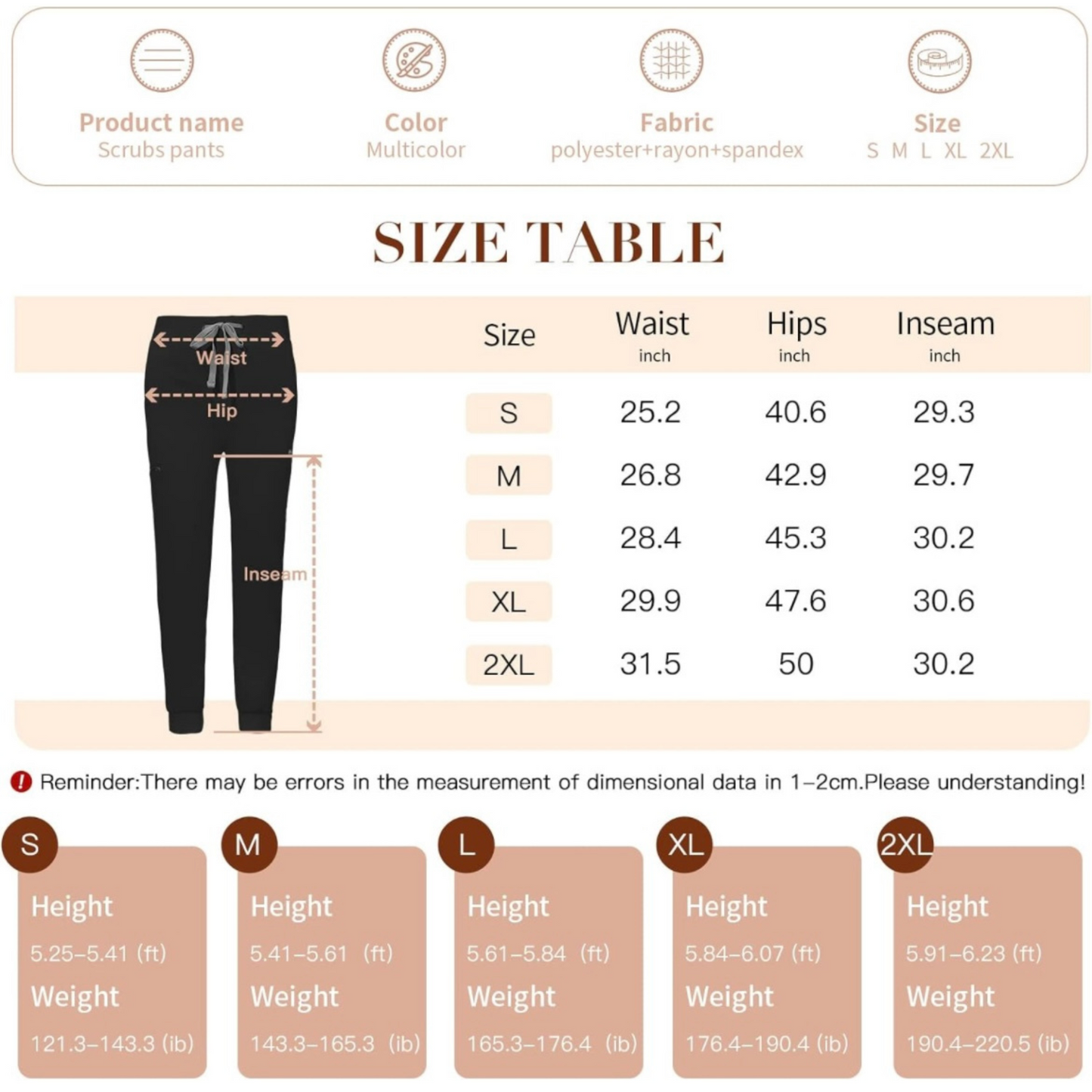 Women's 8 Pocket Midrise Joggers